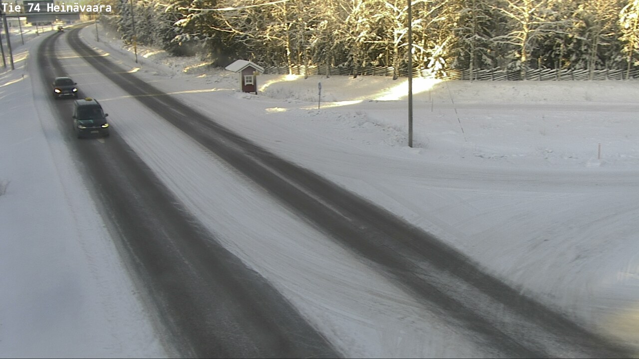 Weather Camera Image Väg 74 Åminne, Heinävaara, Joensuu, Pohjois-Karjala