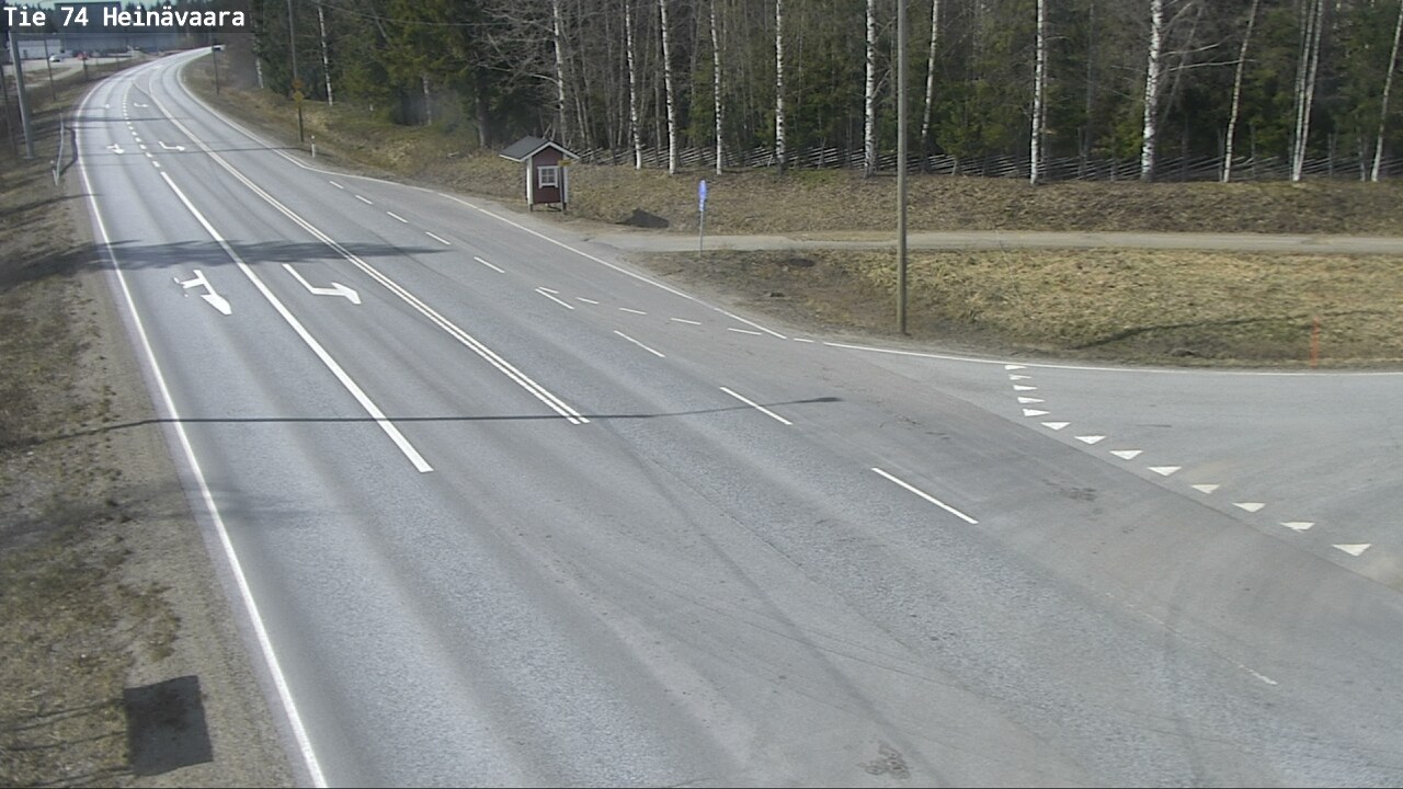 Weather Camera Image Väg 74 Åminne, Heinävaara, Joensuu, Pohjois-Karjala