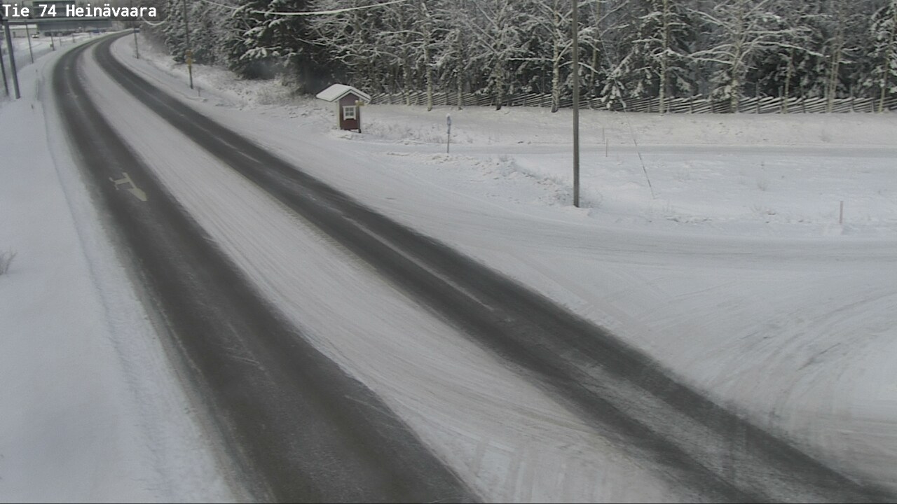 Weather Camera Image Väg 74 Åminne, Heinävaara, Joensuu, Pohjois-Karjala