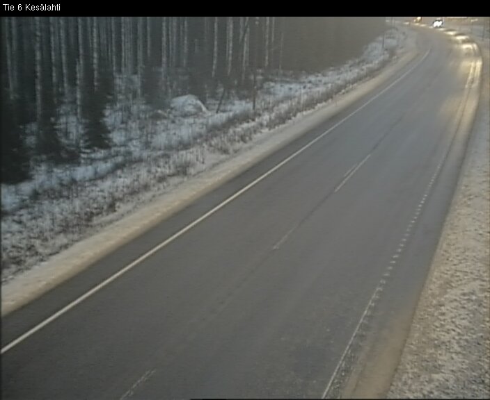 Weather Camera Image Väg 6 Kitee, Kesälax, Kitee, Pohjois-Karjala
