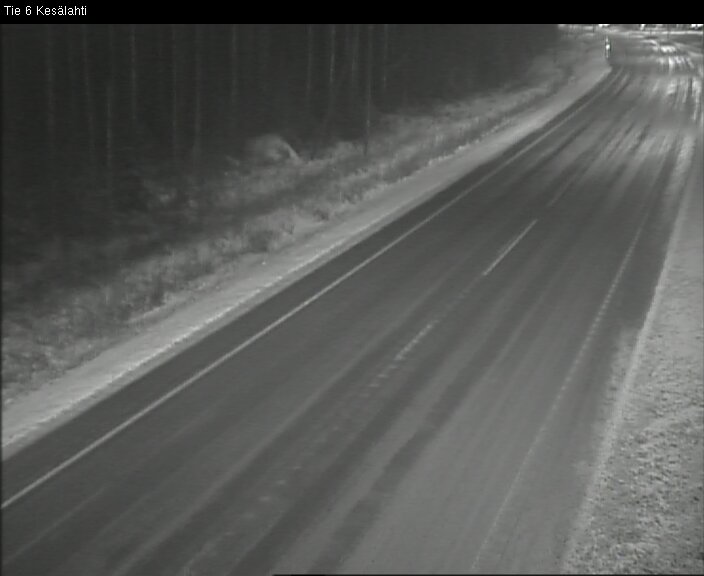 Weather Camera Image Väg 6 Kitee, Kesälax, Kitee, Pohjois-Karjala