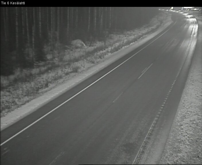 Weather Camera Image Väg 6 Kitee, Kesälax, Kitee, Pohjois-Karjala