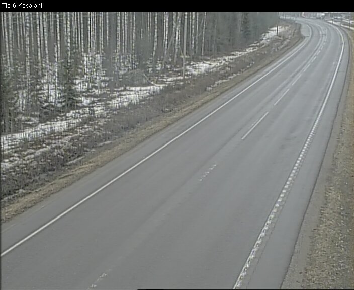 Weather Camera Image Road 6 Kitee, Kesälahti, Kitee, Pohjois-Karjala