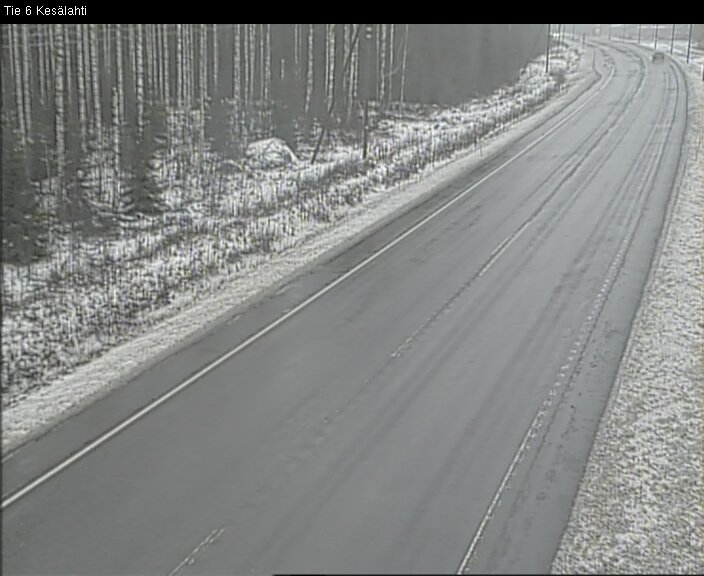 Weather Camera Image Road 6 Kitee, Kesälahti, Kitee, Pohjois-Karjala