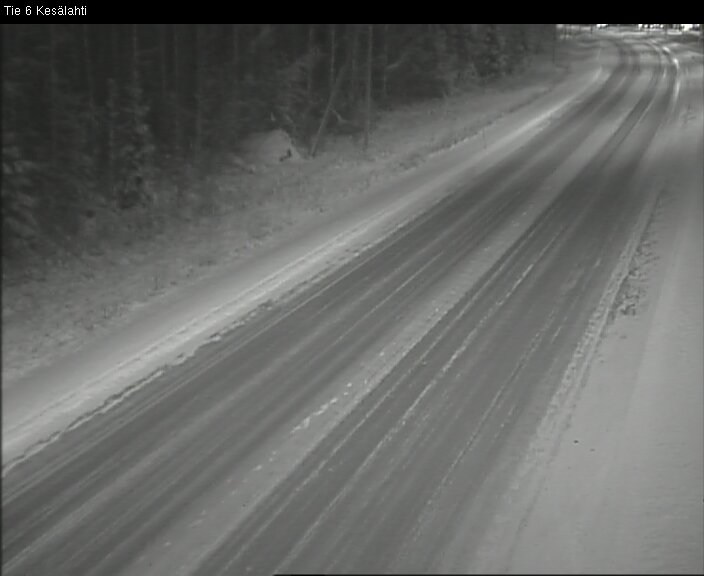 Weather Camera Image Väg 6 Kitee, Kesälax, Kitee, Pohjois-Karjala