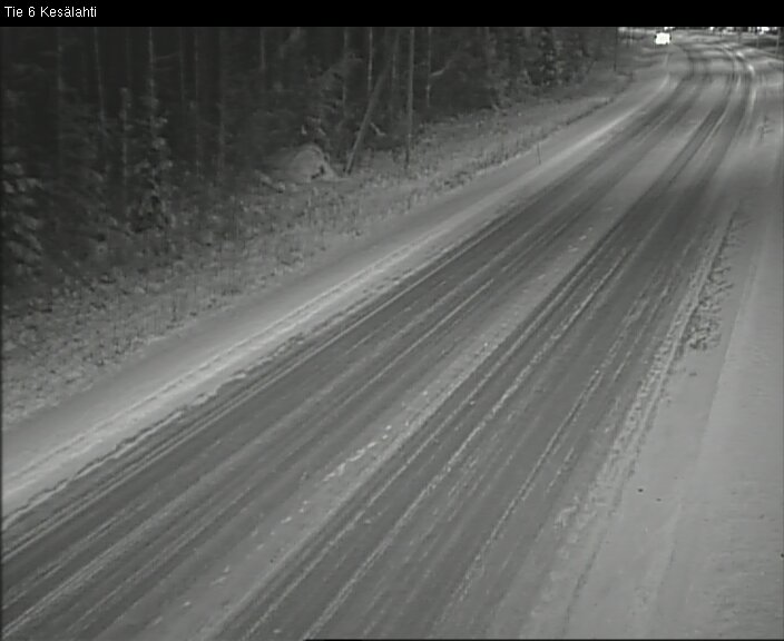 Weather Camera Image Väg 6 Kitee, Kesälax, Kitee, Pohjois-Karjala