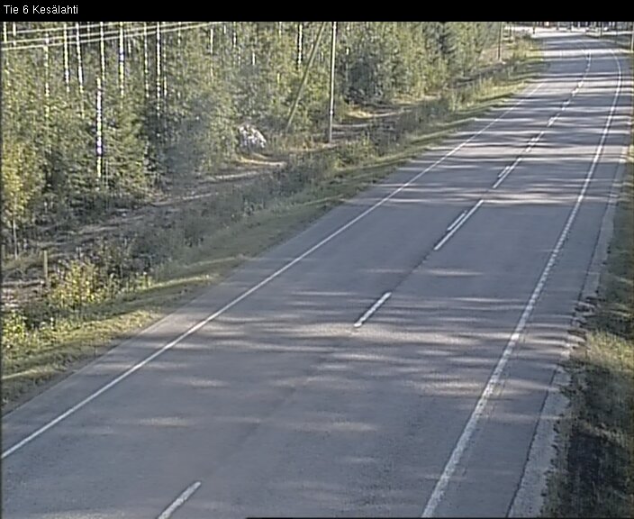 Weather Camera Image Road 6 Kitee, Kesälahti, Kitee, Pohjois-Karjala