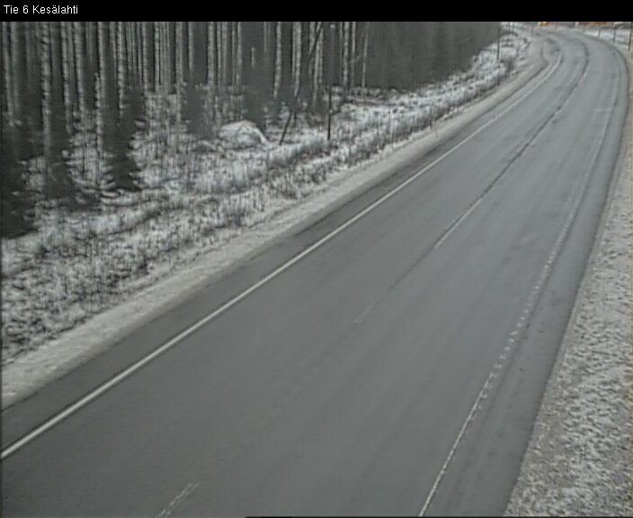 Weather Camera Image Road 6 Kitee, Kesälahti, Kitee, Pohjois-Karjala