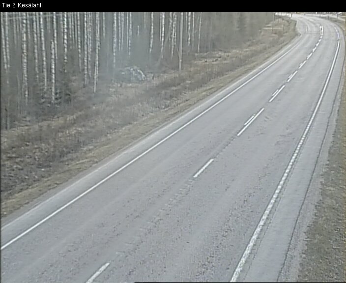 Weather Camera Image Väg 6 Kitee, Kesälax, Kitee, Pohjois-Karjala