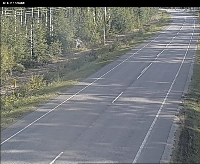 Weather Camera Image Road 6 Kitee, Kesälahti, Kitee, Pohjois-Karjala