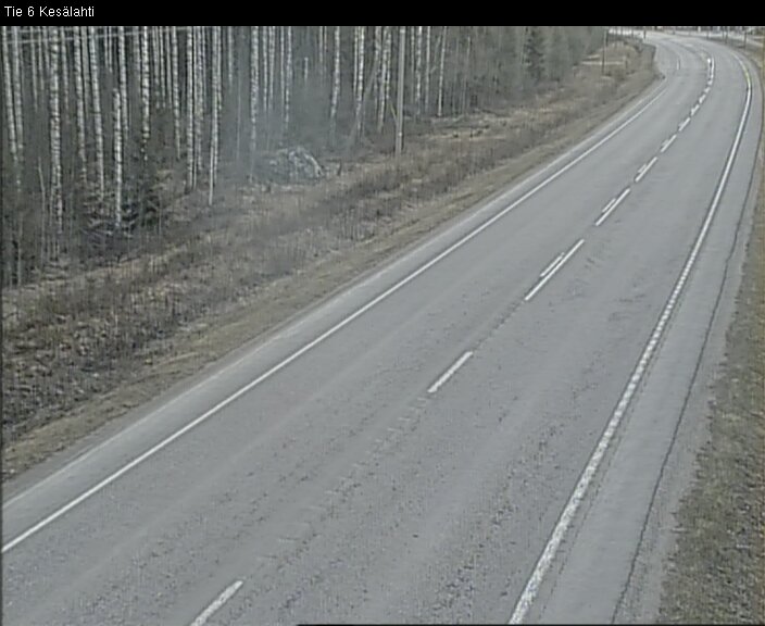 Weather Camera Image Väg 6 Kitee, Kesälax, Kitee, Pohjois-Karjala