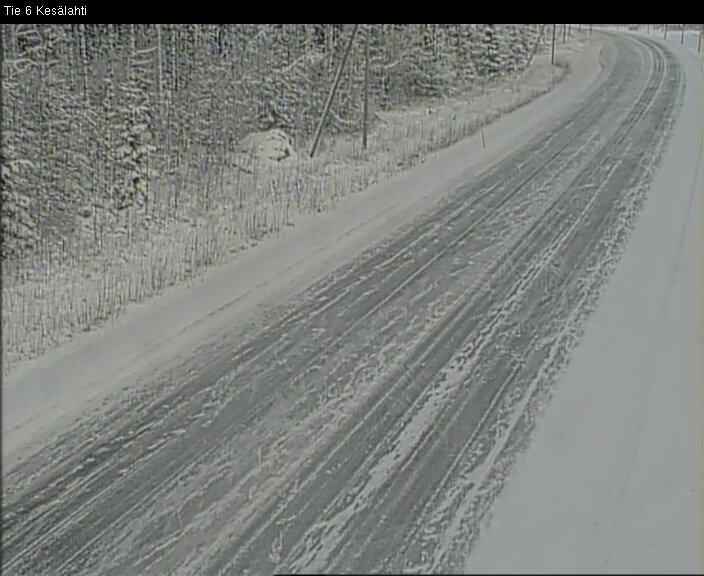 Weather Camera Image Road 6 Kitee, Kesälahti, Kitee, Pohjois-Karjala