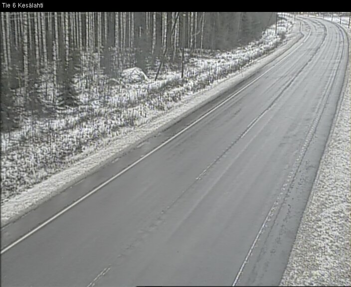 Weather Camera Image Road 6 Kitee, Kesälahti, Kitee, Pohjois-Karjala