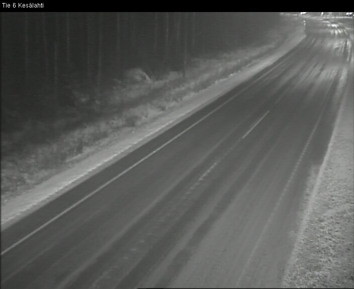 Weather Camera Image Väg 6 Kitee, Kesälax, Kitee, Pohjois-Karjala