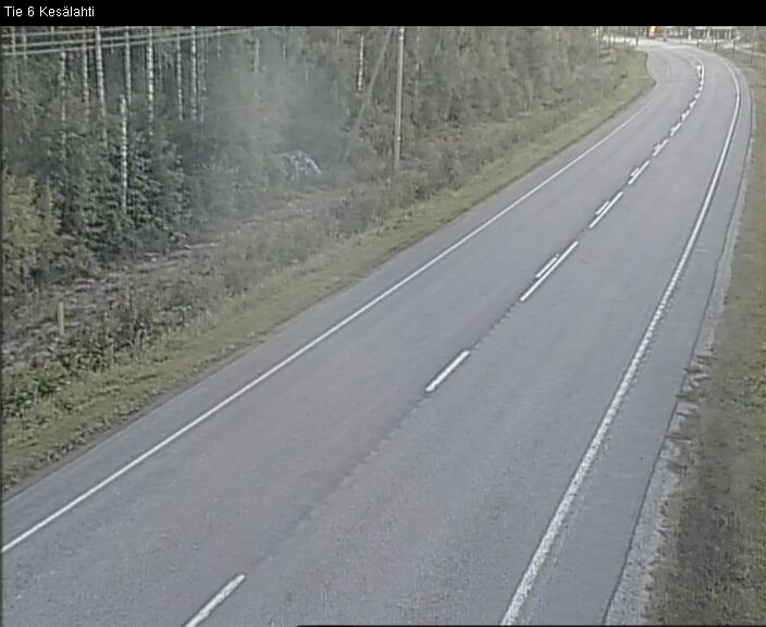 Weather Camera Image Väg 6 Kitee, Kesälax, Kitee, Pohjois-Karjala