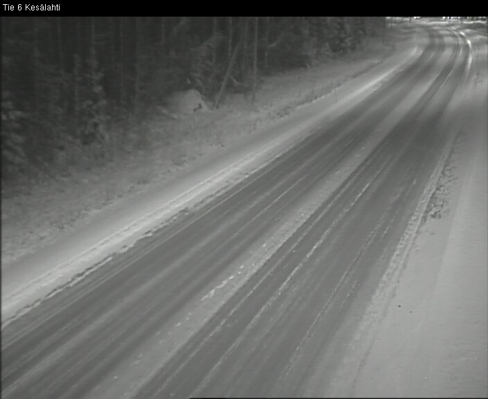 Weather Camera Image Väg 6 Kitee, Kesälax, Kitee, Pohjois-Karjala