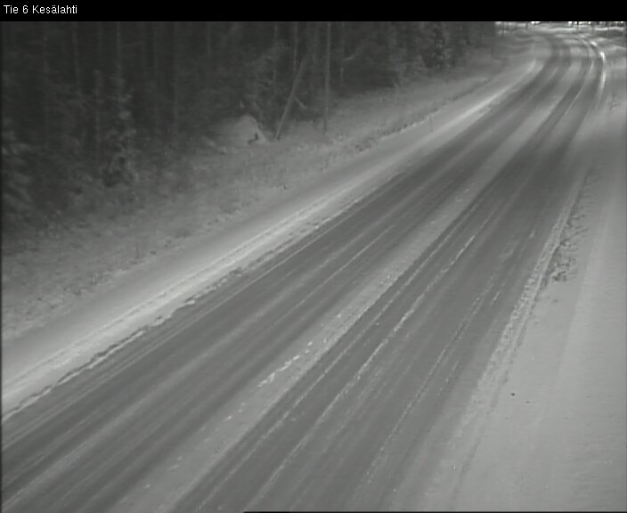 Weather Camera Image Väg 6 Kitee, Kesälax, Kitee, Pohjois-Karjala