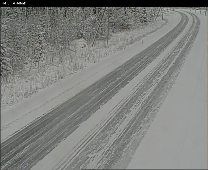 Weather Camera Image Road 6 Kitee, Kesälahti, Kitee, Pohjois-Karjala