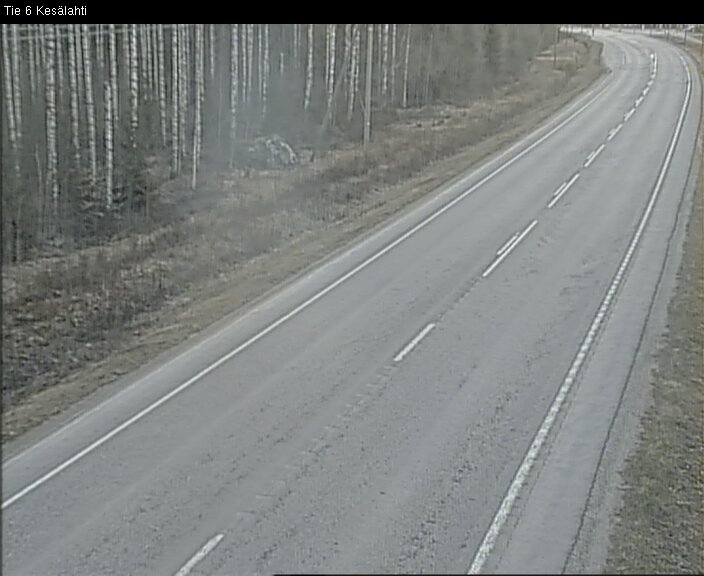 Weather Camera Image Väg 6 Kitee, Kesälax, Kitee, Pohjois-Karjala