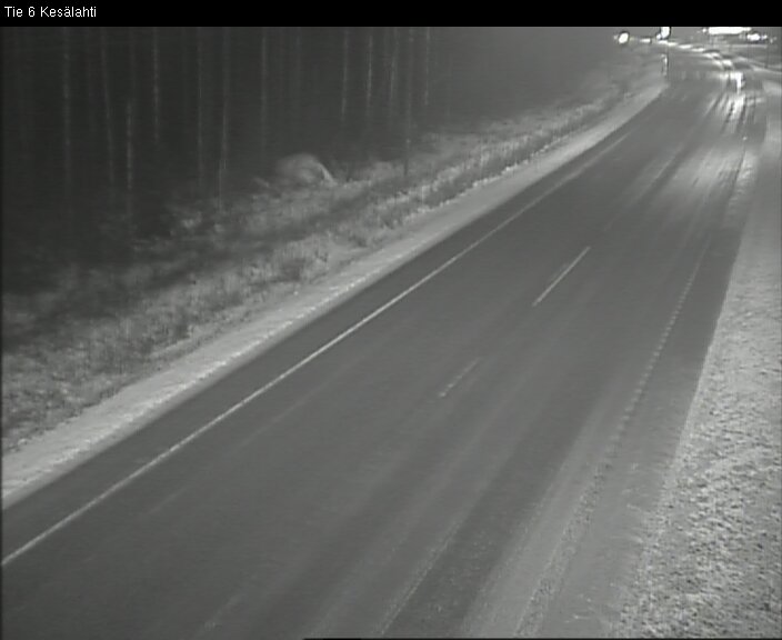 Weather Camera Image Road 6 Kitee, Kesälahti, Kitee, Pohjois-Karjala