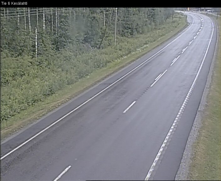 Weather Camera Image Road 6 Kitee, Kesälahti, Kitee, Pohjois-Karjala