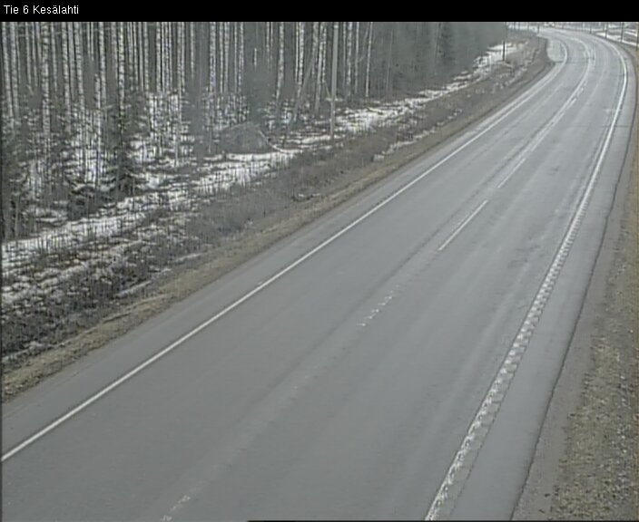 Weather Camera Image Road 6 Kitee, Kesälahti, Kitee, Pohjois-Karjala