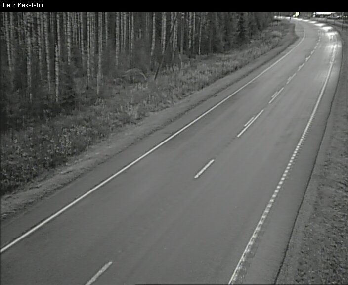 Weather Camera Image Road 6 Kitee, Kesälahti, Kitee, Pohjois-Karjala