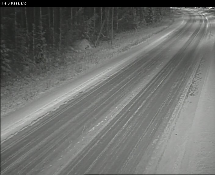 Weather Camera Image Väg 6 Kitee, Kesälax, Kitee, Pohjois-Karjala