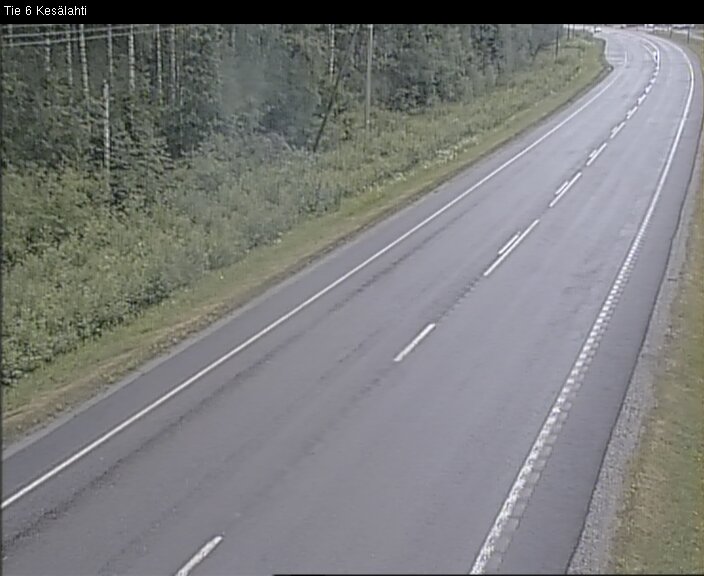 Weather Camera Image Väg 6 Kitee, Kesälax, Kitee, Pohjois-Karjala