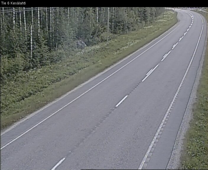 Weather Camera Image Road 6 Kitee, Kesälahti, Kitee, Pohjois-Karjala