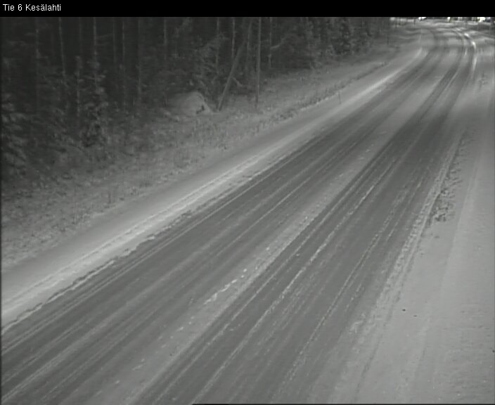 Weather Camera Image Väg 6 Kitee, Kesälax, Kitee, Pohjois-Karjala