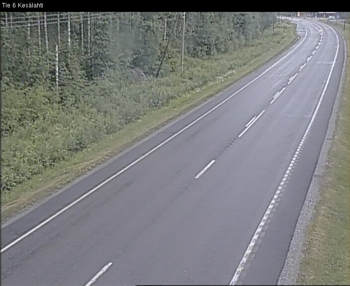 Weather Camera Image Väg 6 Kitee, Kesälax, Kitee, Pohjois-Karjala