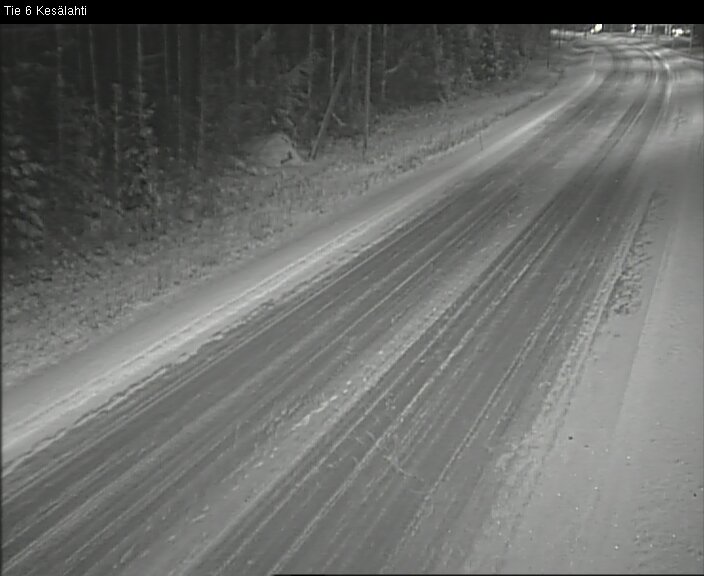 Weather Camera Image Väg 6 Kitee, Kesälax, Kitee, Pohjois-Karjala
