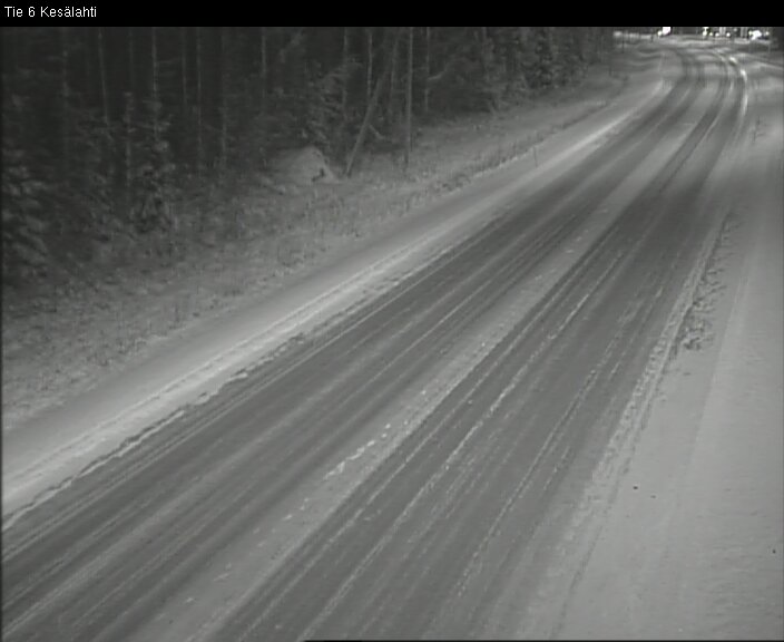 Weather Camera Image Väg 6 Kitee, Kesälax, Kitee, Pohjois-Karjala