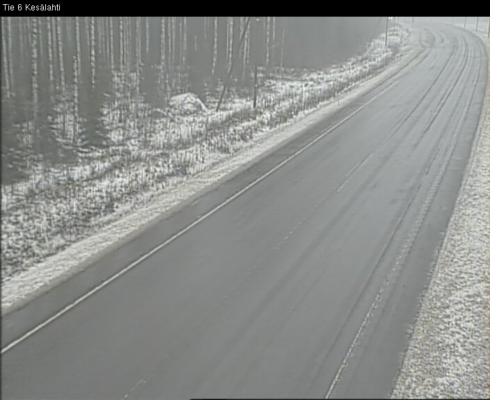 Weather Camera Image Väg 6 Kitee, Kesälax, Kitee, Pohjois-Karjala