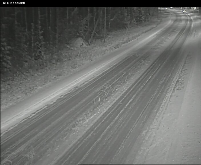 Weather Camera Image Väg 6 Kitee, Kesälax, Kitee, Pohjois-Karjala