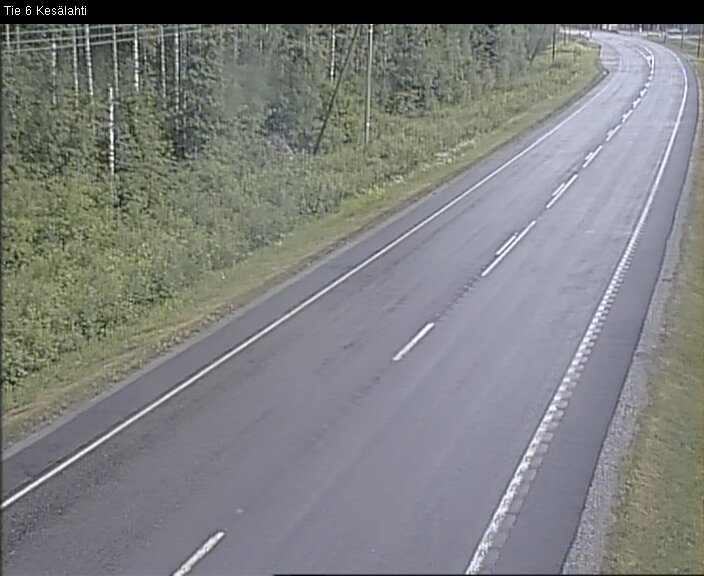 Weather Camera Image Väg 6 Kitee, Kesälax, Kitee, Pohjois-Karjala