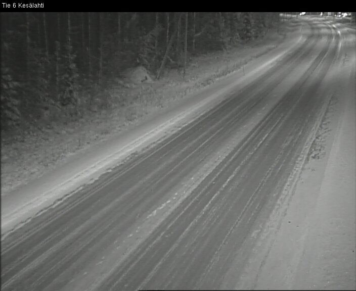 Weather Camera Image Väg 6 Kitee, Kesälax, Kitee, Pohjois-Karjala