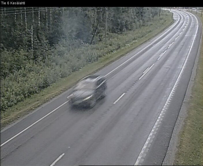 Weather Camera Image Väg 6 Kitee, Kesälax, Kitee, Pohjois-Karjala