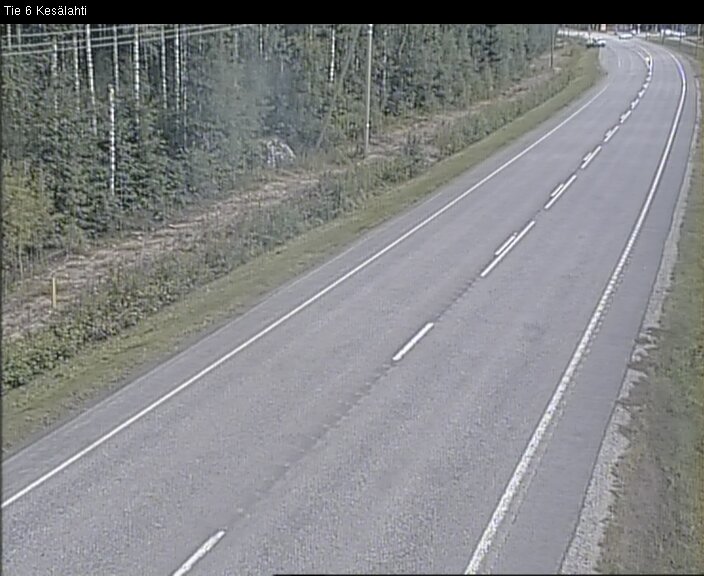 Weather Camera Image Road 6 Kitee, Kesälahti, Kitee, Pohjois-Karjala