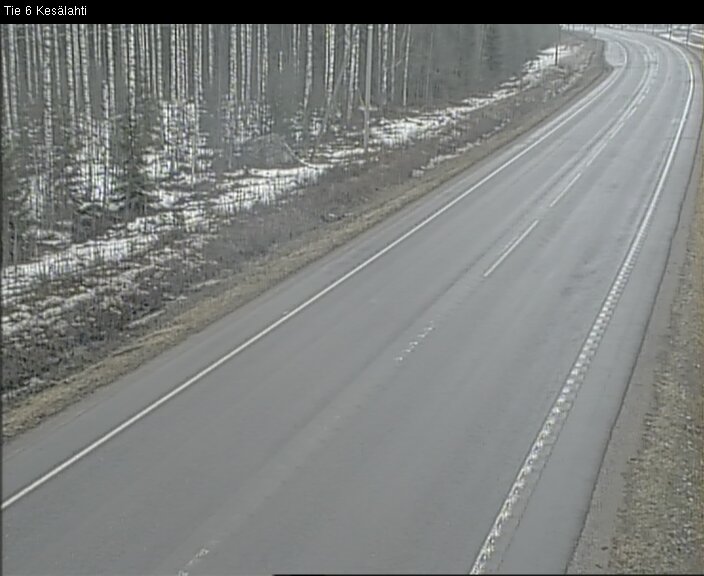 Weather Camera Image Road 6 Kitee, Kesälahti, Kitee, Pohjois-Karjala