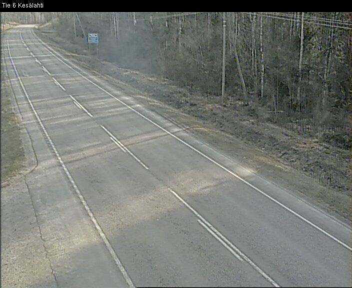 Weather Camera Image Väg 6 Kitee, Kesälax, Kitee, Pohjois-Karjala