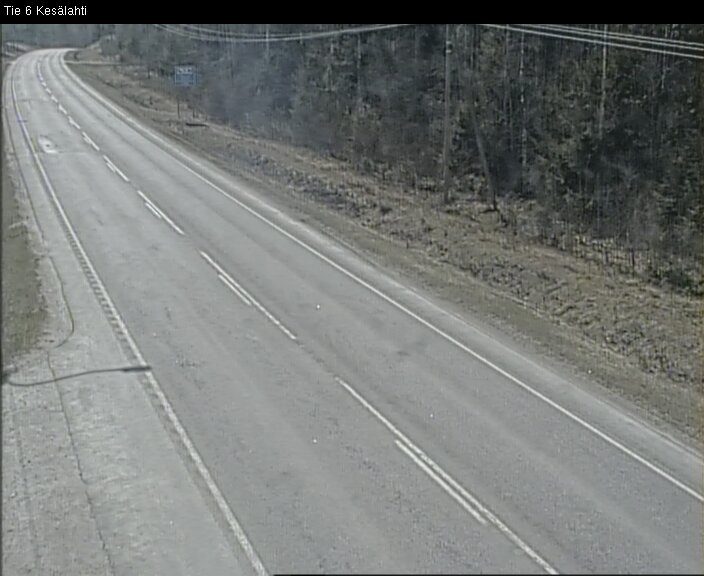Weather Camera Image Väg 6 Kitee, Kesälax, Kitee, Pohjois-Karjala