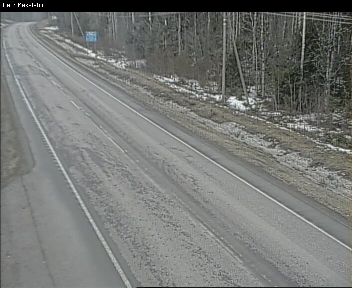 Weather Camera Image Road 6 Kitee, Kesälahti, Kitee, Pohjois-Karjala