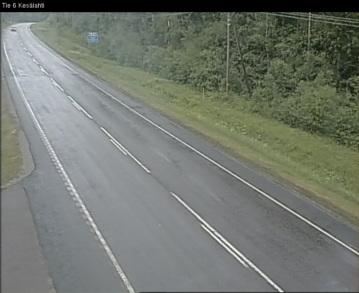 Weather Camera Image Road 6 Kitee, Kesälahti, Kitee, Pohjois-Karjala