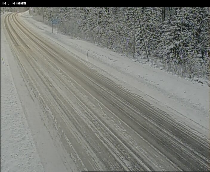 Weather Camera Image Road 6 Kitee, Kesälahti, Kitee, Pohjois-Karjala