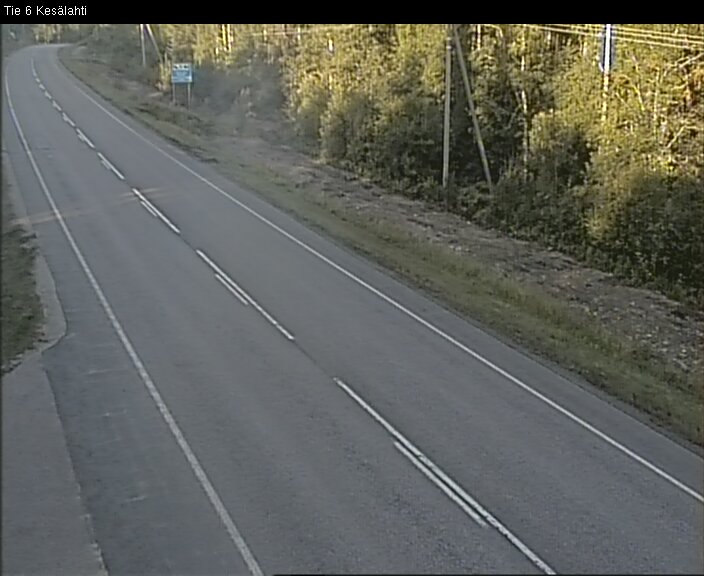 Weather Camera Image Road 6 Kitee, Kesälahti, Kitee, Pohjois-Karjala