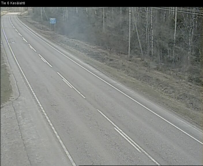 Weather Camera Image Väg 6 Kitee, Kesälax, Kitee, Pohjois-Karjala