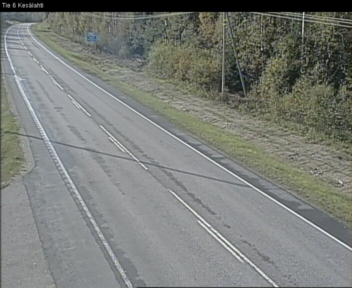 Weather Camera Image Road 6 Kitee, Kesälahti, Kitee, Pohjois-Karjala