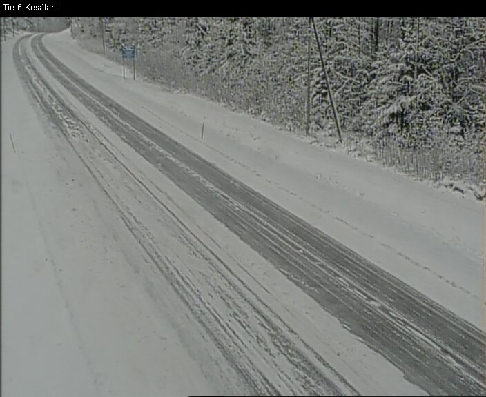 Weather Camera Image Väg 6 Kitee, Kesälax, Kitee, Pohjois-Karjala